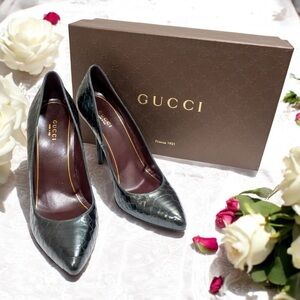 Gucci Vintage Python Heels